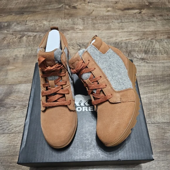 🥾Sorel Evie Ankle Lace Waterproof Boots BRAND NEW WITH TAGS Women's size 7.5 - Picture 5 of 16